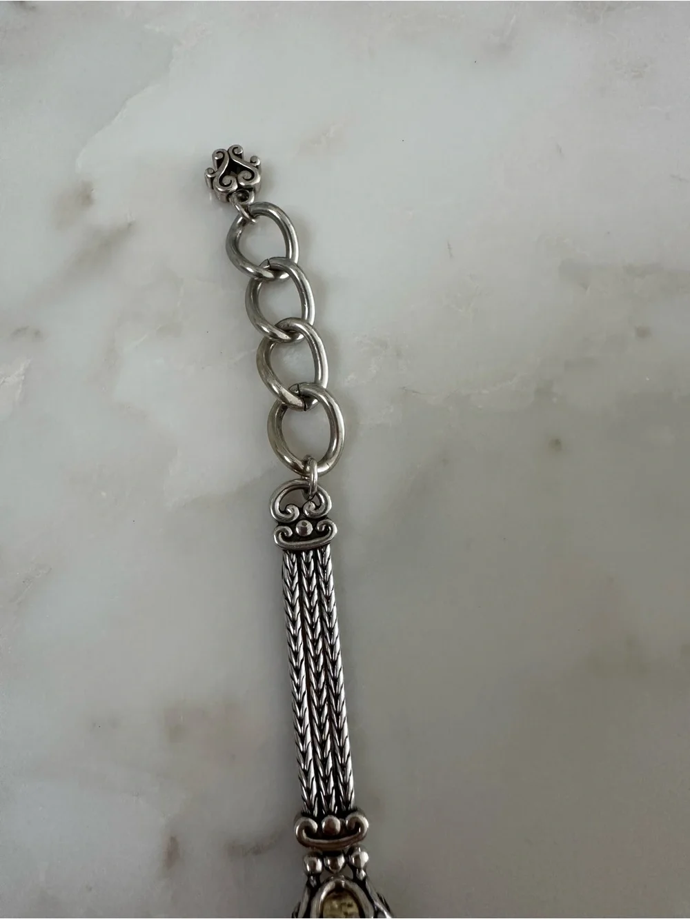 Brighton Two-Tone Silver and Gold Del Sol Round Bracelet Watch